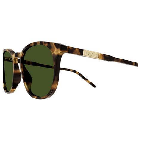 gg1157s gucci|Gucci GG1157S 003 Havana/Green Soft Round Men's Sunglasses..